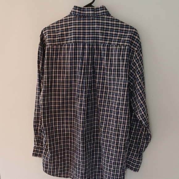 Kirkland Signature Blue and White Casual Button Down Shirt - Picture 5 of 5